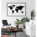 "Mapa" Quadro de decoração