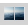 "Mar Calmo azul" Conjunto de quadros decorativos