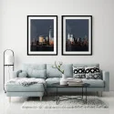 "Noites na Cidade" Conjunto de quadros decorativos