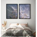"Dente de leão azul" Conjunto de quadros decorativos