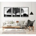 "Trio árvore da vida" Conjunto de quadros decorativos