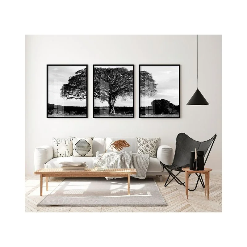 "Trio árvore da vida" Conjunto de quadros decorativos
