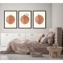 "Folhagens boho" Conjunto de quadros decorativos