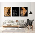 "Ore, espere, confie" Conjunto de quadros decorativos