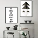 "Makes you happy" Conjunto de quadros decorativos