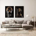 "Mãos de ouro" Conjunto de quadros decorativos