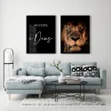 "Não é sorte, é Deus II" Conjunto de quadros decorativos