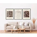 "Trio Matisse tons neutros" Conjunto de quadros decorativos