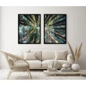 "Árvores" Conjunto de quadros decorativos