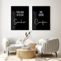 "Tudo aqui já foi um sonho" Conjunto de quadros decorativos