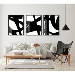 "Trio abstrato" Conjunto de quadros decorativos