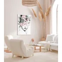 "Cabeça de flor" Quadro decorativo