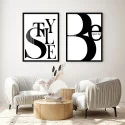 "Style" Conjunto de quadros decorativos