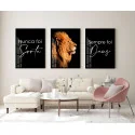 "Nunca foi sorte, sempre foi Deus IV" Conjunto de quadros decorativos