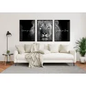 "Nunca foi sorte, sempre foi Deus V" Conjunto de quadros decorativos