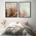 "Dente de leão dupla" Conjunto de quadros decorativos
