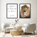 "Aquele que te guarda - branco" Conjunto de quadros decorativos