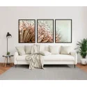 "Trio dente de leão com orvalho" Conjunto de quadros decorativos
