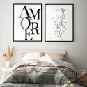 "Quadros casal" Conjunto de quadros decorativos