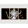 "Deusa da Justiça Themis - Direito" Conjunto de quadros decorativos