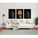 "Aba, Pai" Conjunto de quadros decorativos