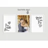 "Trio Por onde for, quero ser seu par" Conjunto de quadros decorativos