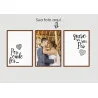 "Trio Por onde for, quero ser seu par" Conjunto de quadros decorativos