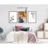 "Trio Por onde for, quero ser seu par" Conjunto de quadros decorativos