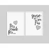 "Por onde for, quero ser seu par" Conjunto de quadros decorativos