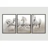 "Conjunto de quadros Cavalos" Conjunto de quadros decorativos