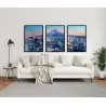 "Cidade Tokyo - Japão" Conjunto de quadros decorativos