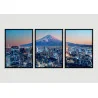 "Cidade Tokyo - Japão" Conjunto de quadros decorativos