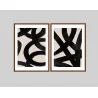 "Abstrato Moderno Minimalista" Conjunto de quadros decorativos