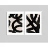 "Abstrato Moderno Minimalista" Conjunto de quadros decorativos