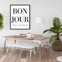 "Bon jour" Quadro de decoração