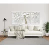 "Árvore branca e dourada" Conjunto de quadros decorativos