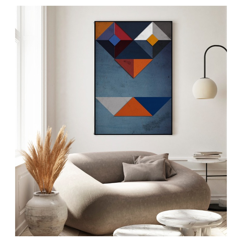 "Geometric Shapes" Quadro canvas 1,20x80