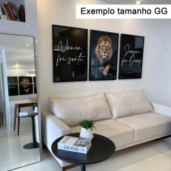 “Nunca foi sorte, sempre foi Deus II" Conjunto de quadros decorativos