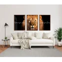 "Nunca foi sorte, sempre foi Deus VI" Conjunto de quadros decorativos