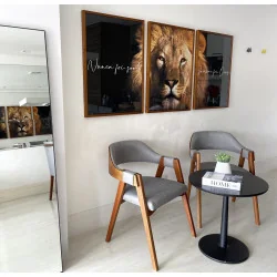"Nunca foi sorte, sempre foi Deus VI" Conjunto de quadros decorativos