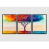 "Árvore da vida colorida" Conjunto de quadros decorativos
