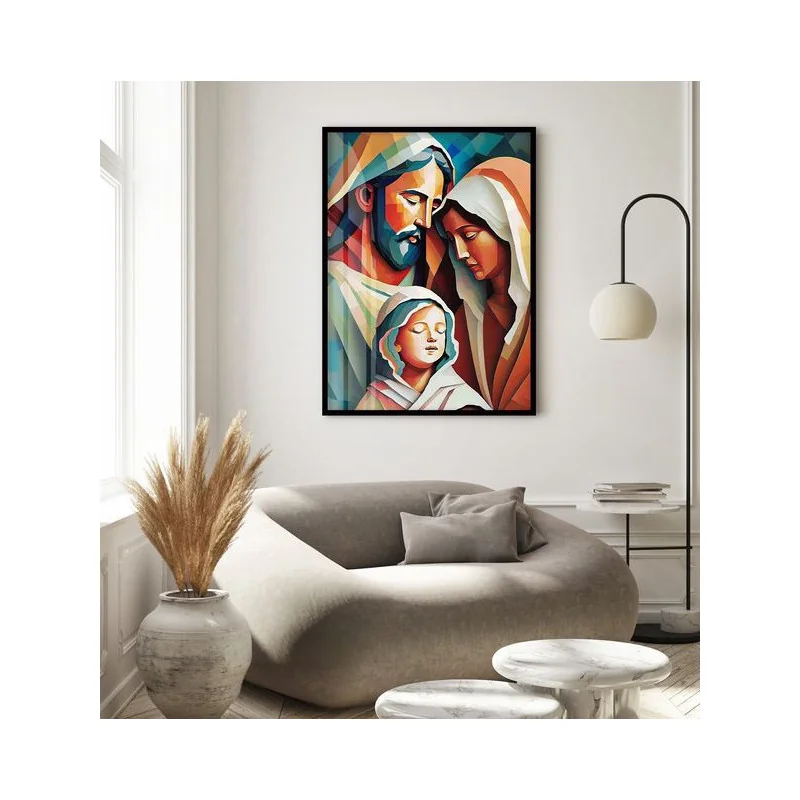 "Sagrada família artístico" Quadro de decoração