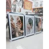 "Costelas de adão detalhes dourados" Conjunto de quadros decorativos