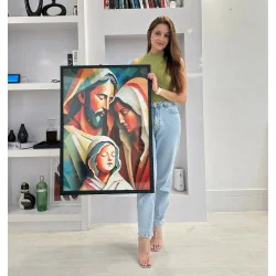 "Sagrada família artístico" Quadro de decoração