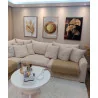 "Trio abstrato folhas douradas" Conjunto de quadros decorativos