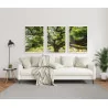 "Trio árvore da vida verde" Conjunto de quadros decorativos
